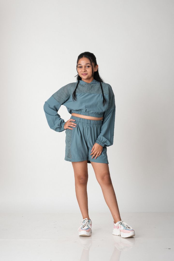 ATHLZR Active Mesh Co-Ord Set – Sage Green