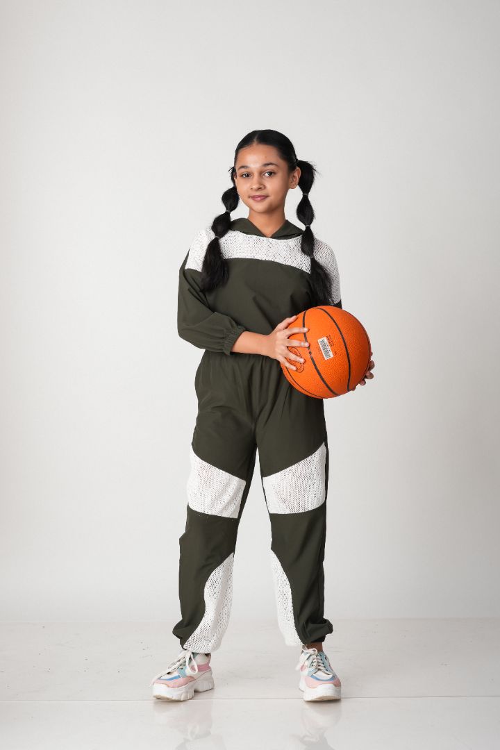 ATHLZR Premium Woven Utility Co-Ord Set – Olive Green