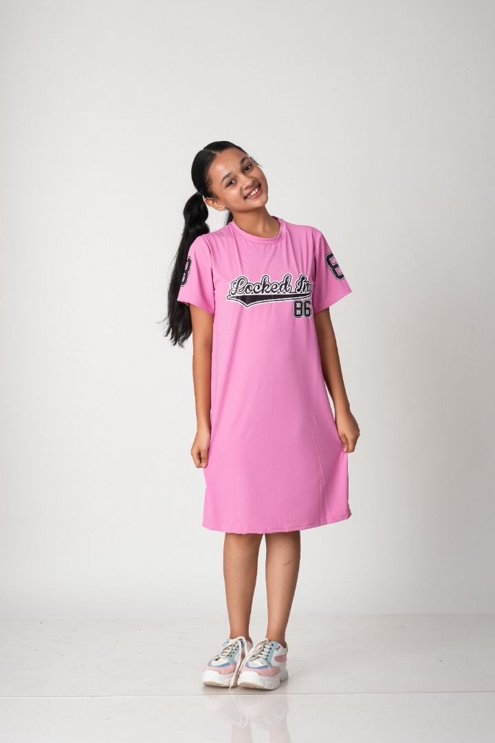 ATHLZR Premium Girls Graphic T-Shirt Dress