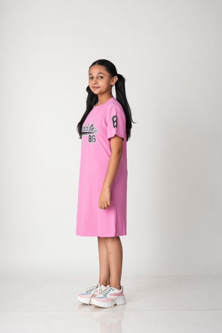 ATHLZR Premium Girls Graphic T-Shirt Dress