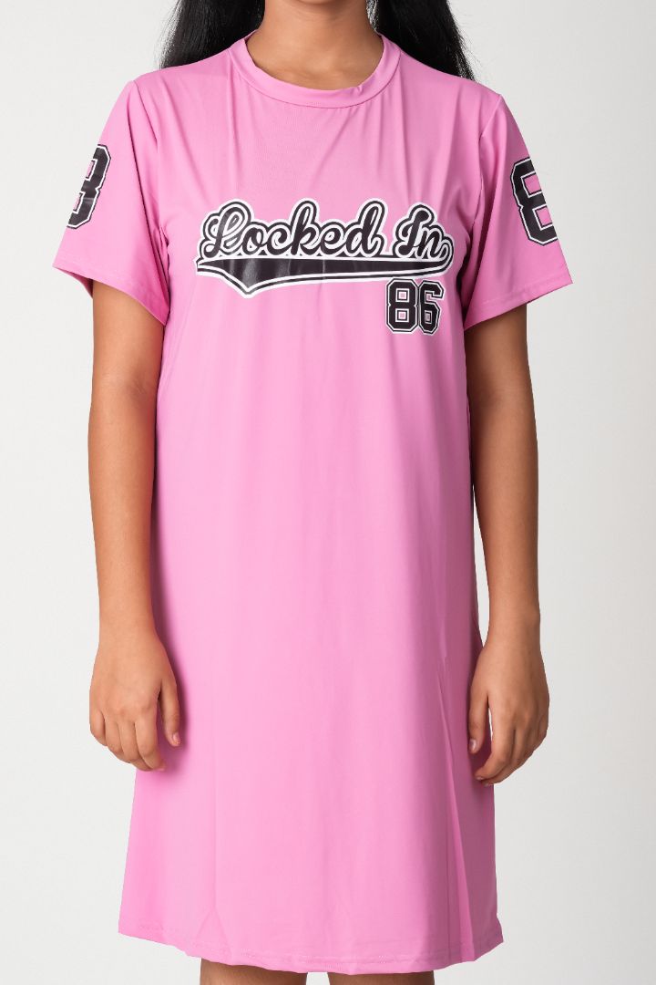 ATHLZR Premium Girls Graphic T-Shirt Dress