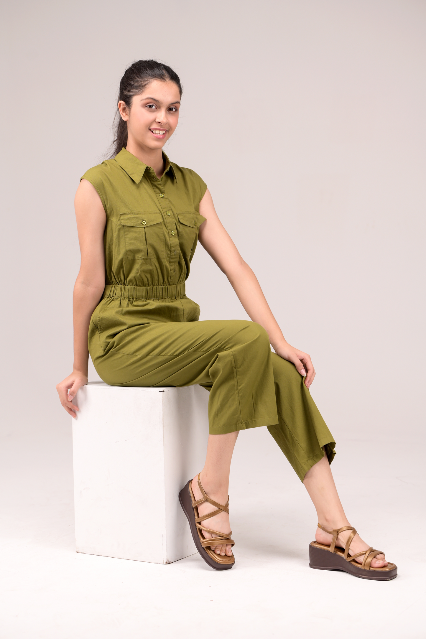 Collared Jumpsuit