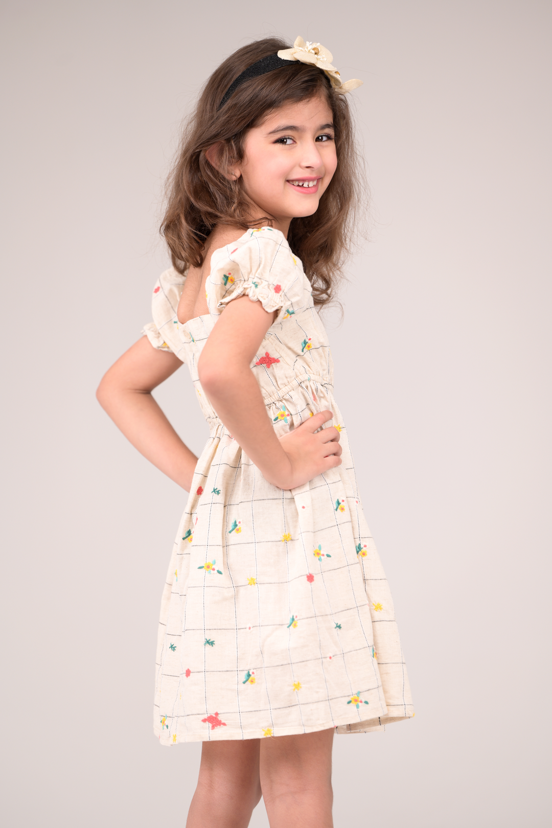 Cotton-linen dress
