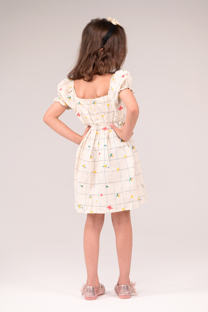 Cotton-linen dress