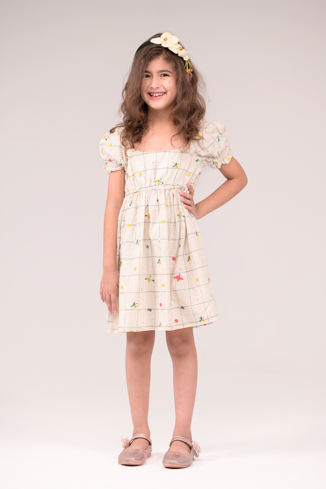 Cotton-linen dress