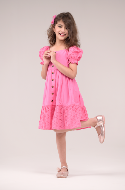 Schiffli embroidery Dress