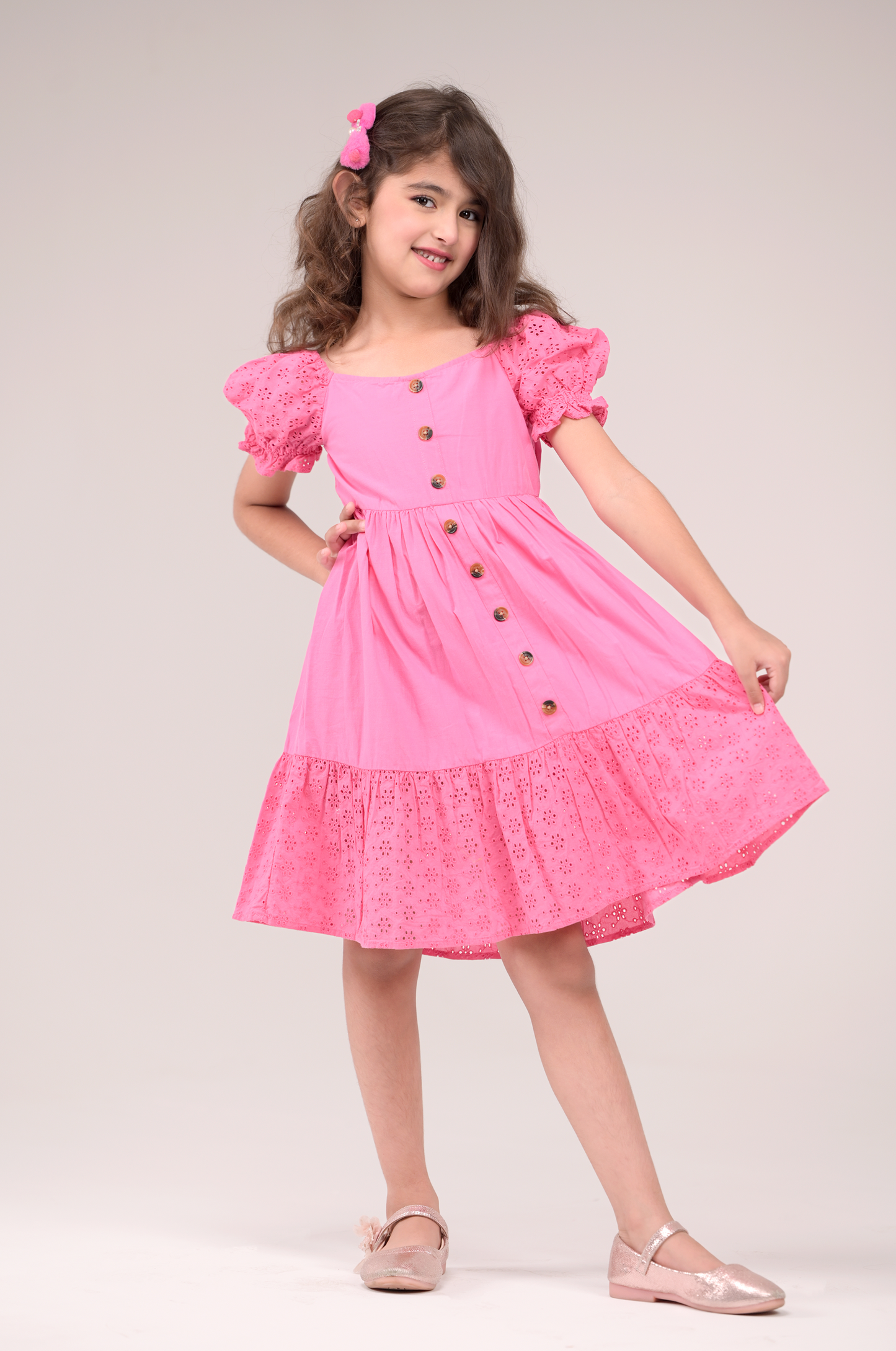 Schiffli embroidery Dress