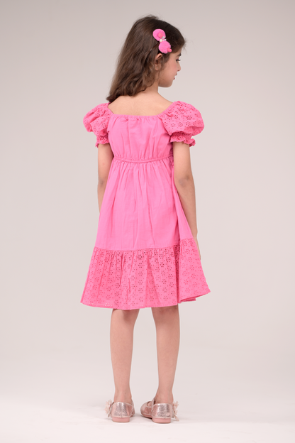 Schiffli embroidery Dress