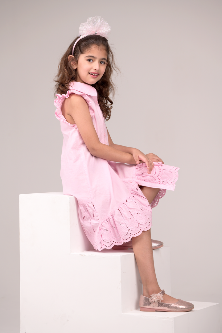 Elegant adorned dress with intricate embroidery