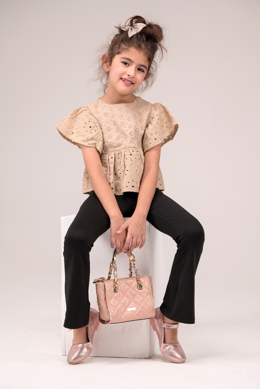Top with delicate schiffli
