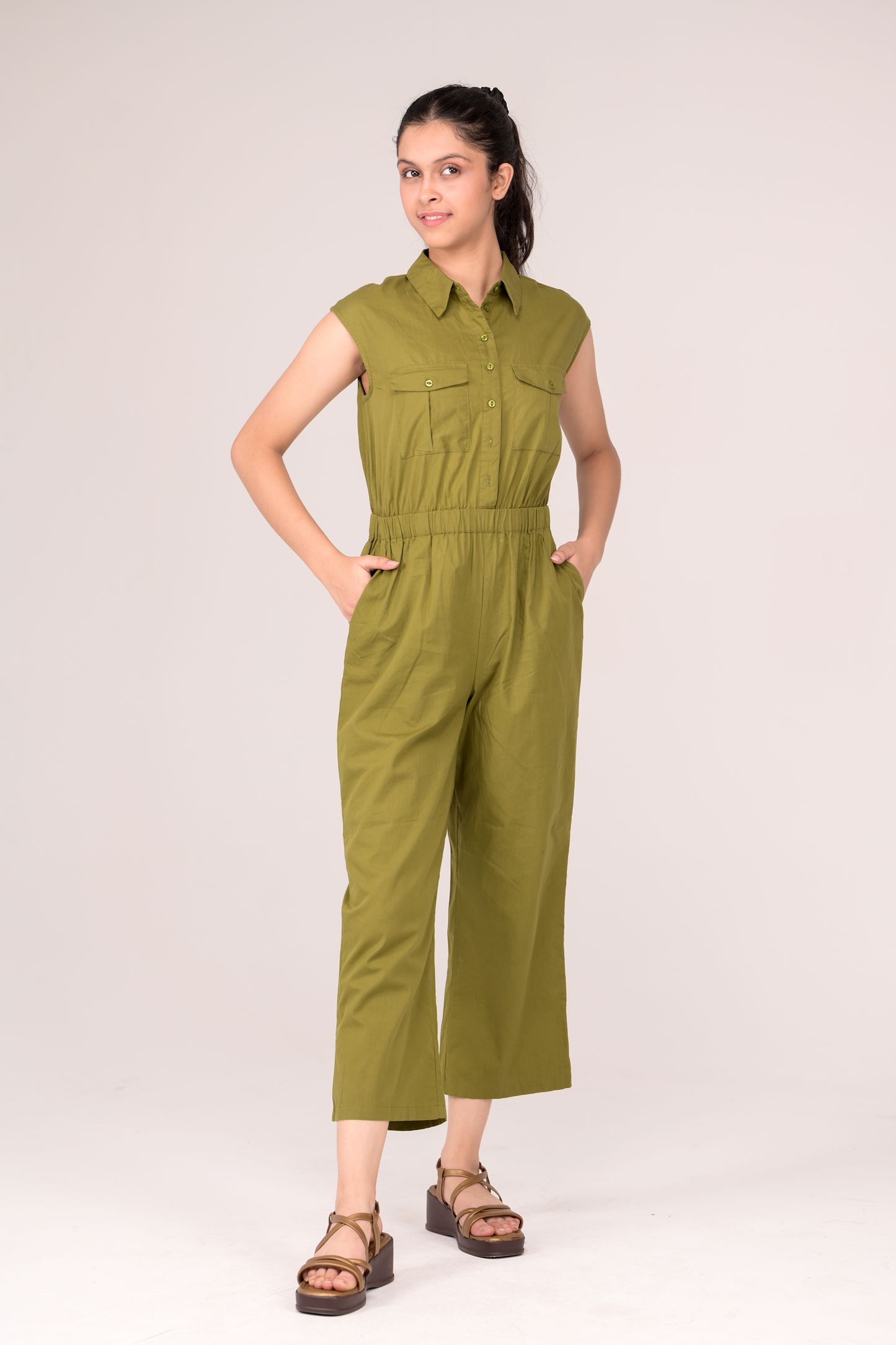 Collared Jumpsuit