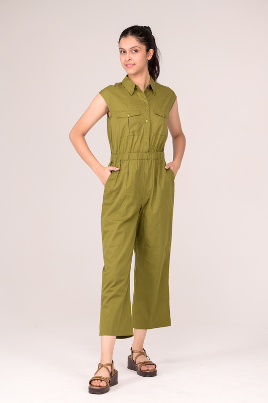 Collared Jumpsuit