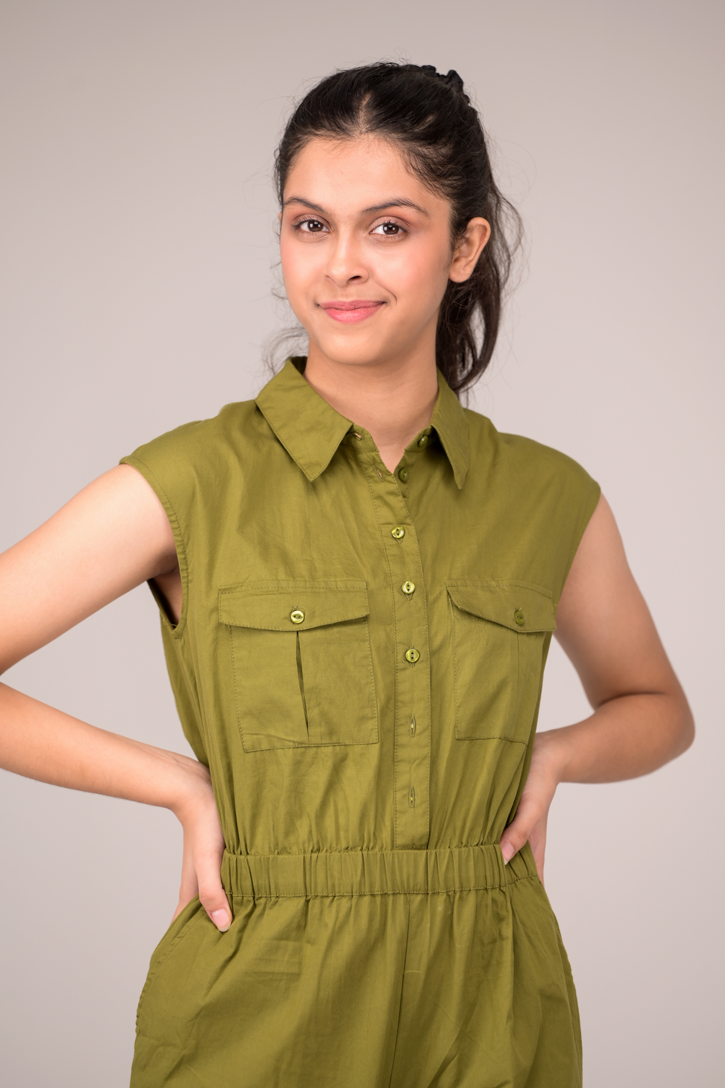 Collared Jumpsuit