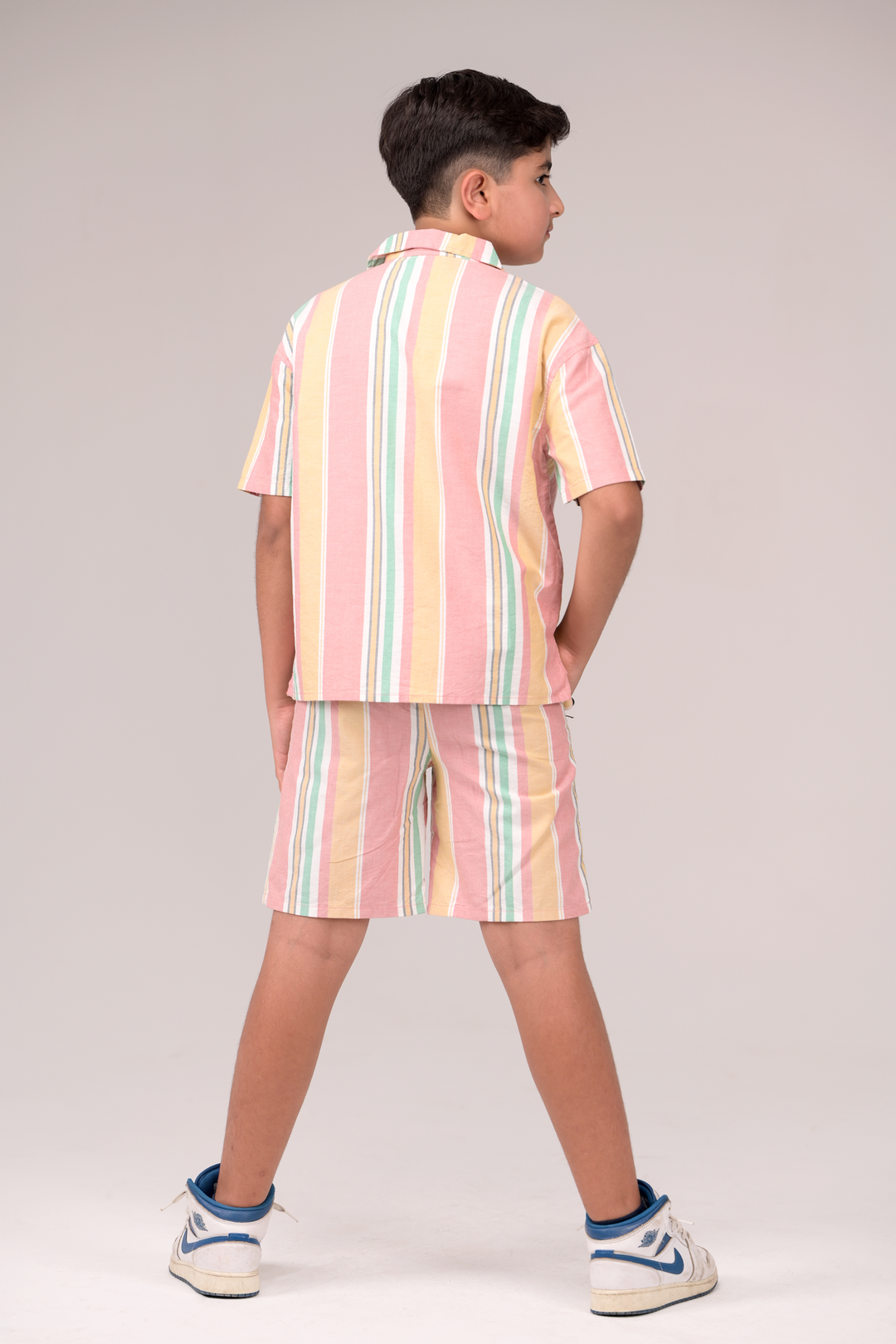 Classic Oxford Co-ord Set in Multi-Color Style