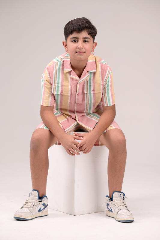 Classic Oxford Shorts in Multi-Color Style