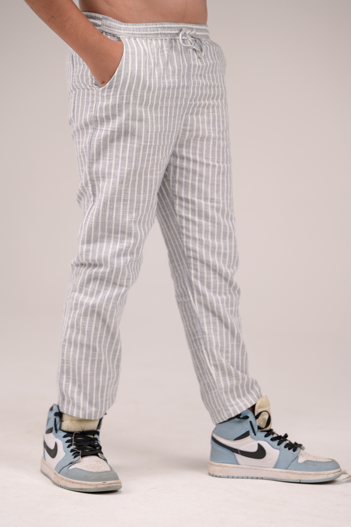 Casual Stripes Double Cloth Jogger for Boys