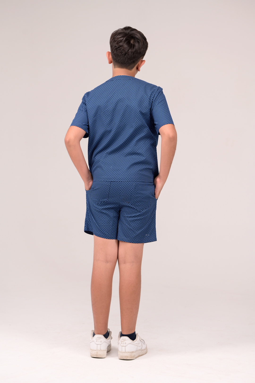 Classic Oxford Shirt in wrap around style and Shorts Co-ord set for Boys